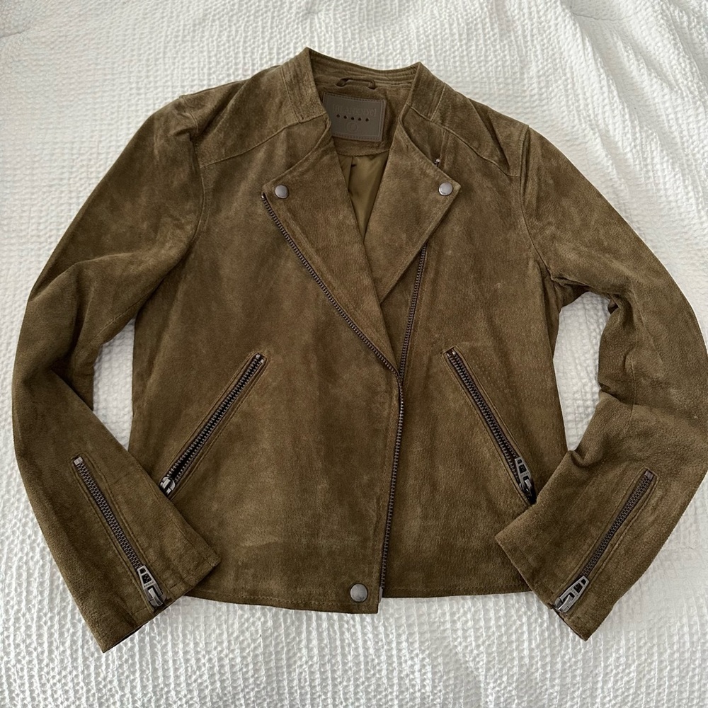Suede short jacket